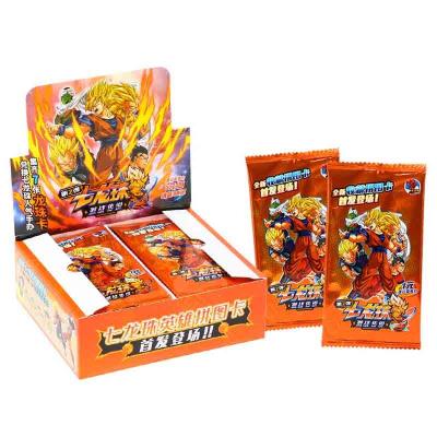 China Dragon Ball Z TCG Rare Cards For New Anime Super Rare Dealer Diamond Flash Dragon Ball Rare Cards Trading Card Packs Collectible Saiyan TCG For Kids Gift Toys for sale