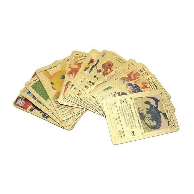 China Push Monday Battle Trading Playing Game Cards Wholesale Gold Foil 55pcs Push Monday Cards PVC Push Monday Game Cards Push Monday TCG Spanish Booster Box Waterproof English Cards for sale