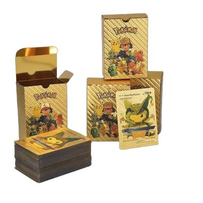 China Push Monday Battle Trading Playing Wholesale Playing Cards Push 110PCS Monday Gold Cards Charizard Vmax Gx Series Push-Monday Series English/Spanish Card Push-Monday Playing Cards Sheets 'gold for sale