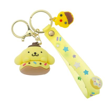 China Cute Doll PVC Keychains 3D Keychains Cartoon Animals Keychain Pending Souvenirs Promotion Gift For Backpack Birthday School Gift Supplies for sale