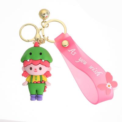 China Key Chain 3D Keychain Souvenirs Promotion Gift Cute Silicone Girl Keychain Dinosaur Girls Key Chain 3D Key Chains Anime Figure Bag Pendant Accessories Lovely for sale