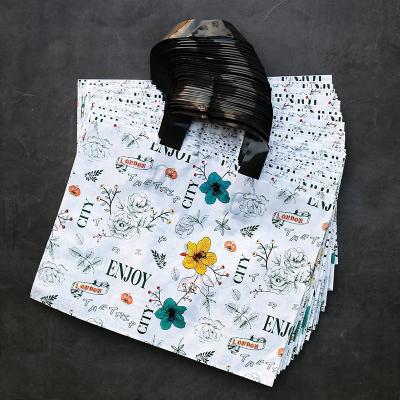 China Clothing Eco - Friendly Biodegradable Custom Design Shopping Carrying Tote Bag Plastic Compostable Shopping Bags for sale