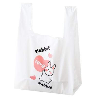 China Custom Eco Friendly Wholesale PLA Shopping Bag Biodegradable Shopping Bag Biodegradable Plastic T-shirt Bag for sale