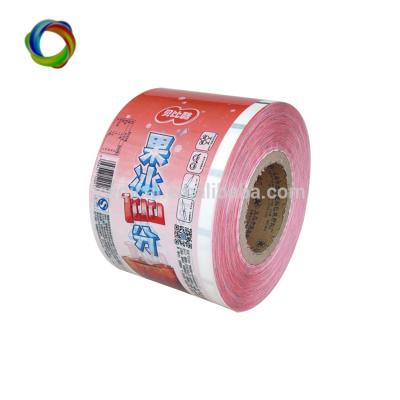 China OEM Juice Stick Food Grade Frozen Serving Ice Cream PET Plastic Packaging Moisture Proof Drinking Wrapping Film Roll for sale