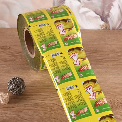 China Custom Printed Snack Seasoning Compound Moisture Proof Food Grade Laminated Flexible Plastic Wrapping Roll Film 100 Micron for sale