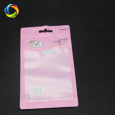 China China wholesale high quality custom pattern plastic frosted rose barrier clothes seal zip lock packaging bags for sale