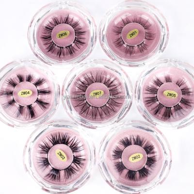 China Convenient Wholesale Mink Natural DIY False 3D Eyelash Custom Segment Lash Set Clear Band Pre Cut Band Eyelash 18mm Group Lashes for sale