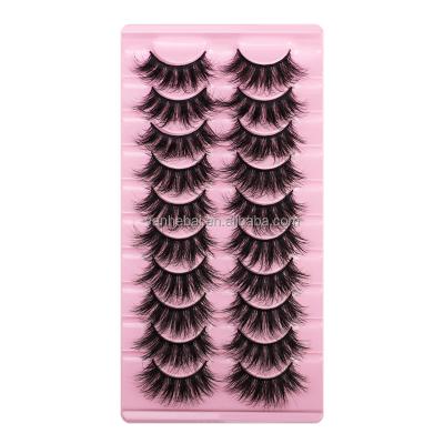 China Convenient Soft Handmade Fake Mink Hair False Eyelashes Natural Cruelty Free Factory Long Black Lashes for sale