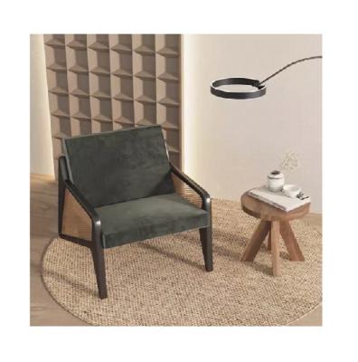 China Modern Hot Selling Vintage style single seat Solid wood rattan chair for sale