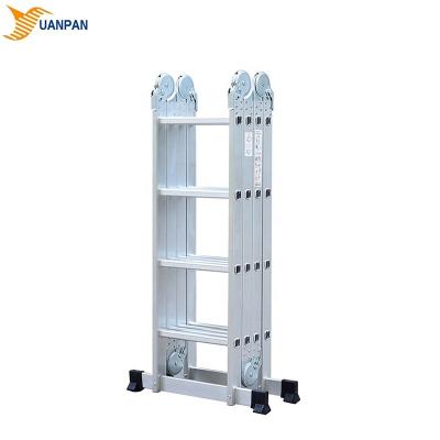 China Folding Ladders 4*4 Steps Best Universal Aluminum Folding Ladder Ameristep Aluminum For Outdoor for sale