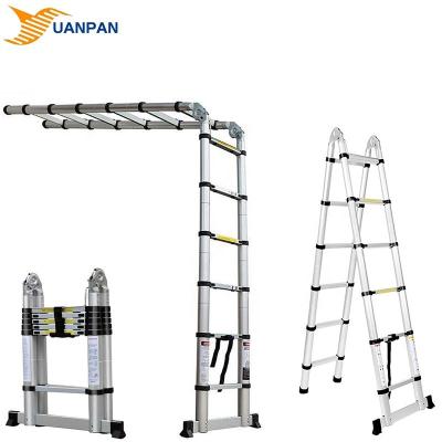 China Telescopic Folding Ladders Hinge Ladder Manufacturers Common Promotional Aluminum Folding Double Ladders and 3.8m Scaffolding for sale