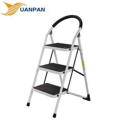 China Household High Quality Folding Iron Ladder 3 Step Ladder Household Folding Ladders For Home And Garden for sale