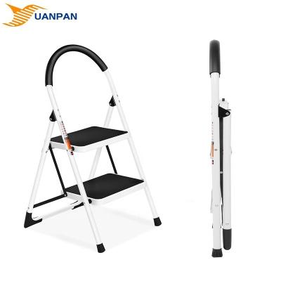 China High Quality Folding Ladders Toilet Stairs Safety Cage Ladder Folding Attic Ladders With Railing Steel for sale