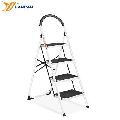 China Folding Ladders 4 Pieces White Step Stairs Iron Stairs Werner Step Ladders Fiberglass Attic for sale