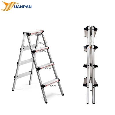 China Folding Ladders One Frame Scaffolding 4 Step Ladder Folding Ladder Aluminum Chair for sale