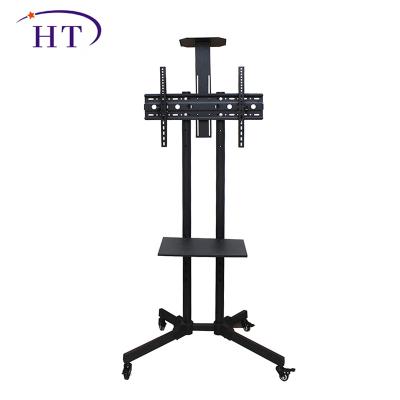 China TV Cart Modern Appearance LCD TV Cart Mobile TV Stand with 360 Degree Rotating Brake Wheels 26