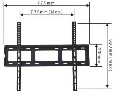 China New Product Cold Rolled Steel Fixed TV Wall Mount Bracket 42