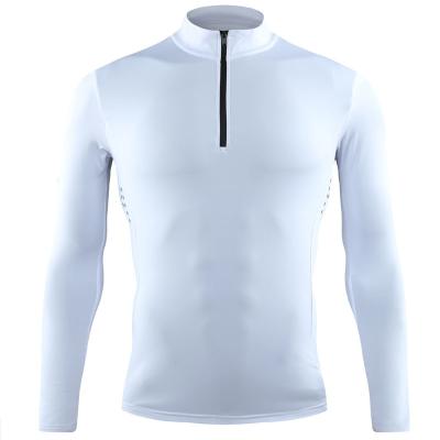 China 2020 Autumn New Men's Breathable Fitness Night Running Casual Half-Zipper Long Sleeve Jacket for sale