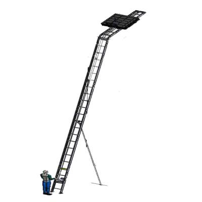 China Hot Custom Automatic Alum Folding Ladders Electric Lift Ladder Solar Panel Lifter Ladder Capacity 200-250kg for sale