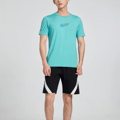 China New Arrival Anti-Shrink Shirts Outfits Bodybuilding Apparel Spandex Quick Dry Polyester Workout Mens Gym Sports Running T-Shirts for sale