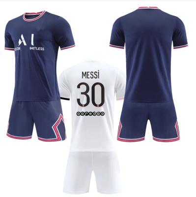 China Hot Selling Sets 21 22 Paris Dirty 30 Home Away Sets Soccer Uniforms Custom for sale