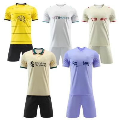 China Hot Selling Breathable Soccer Uniform Sets Set Soccer Football Wear Uniform Custom Football To Customize Your Name Team for sale