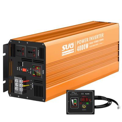 China Home appliance pure sine wave inverter 4000w 48V/220V high frequency power inverter with universal/usa/ev plug for sale