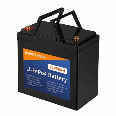 China High Quality Machinery Lithium Ion 50ah 12V LiFePO4 A Grade Cell With BMS Battery for sale