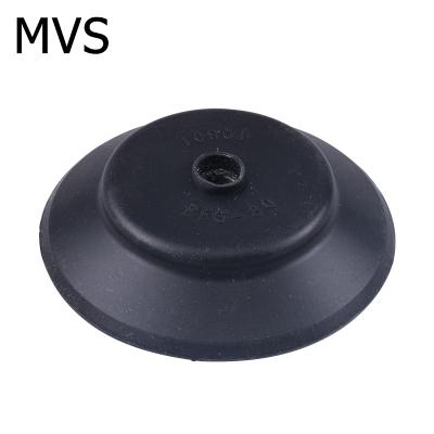 China Building Material Shops High Quality Low Price Industrial Grade 80mm Diameter One Layer Silicone Rubber Suction Cup Use For EOAT With Screw Thread for sale