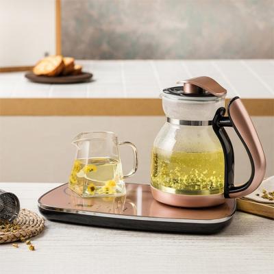 China 360 Degree Electric Digital Control Kettle Tray Rotating Base Set, Tea Kettle with Temperature Adjustment, Digital Tea Maker/Boiler for sale