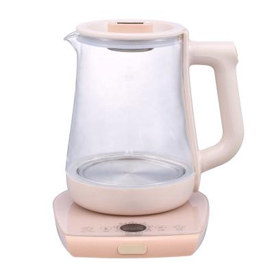 China 360 Degree Temperature Control 1.8L Low Rotation Glass Kettle Electric Kettle with Tea Infuser/Chaleira eletrica Tea Maker for sale