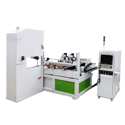 China VERTICAL Cnc Wood Roller Curve Wood Cutting Machine Vertical Bandsaw for sale