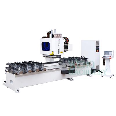 China Building Material Shops Horizontal CNC Five Axis Router Mortiser Machine For Drilling Wood for sale