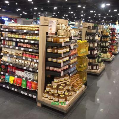 China 2019 New Design Supermarket Equipment Shop Store Double Sided Fitting Display Stands For Retail for sale