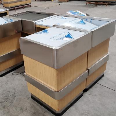 China Cold Rolled Steel China Made Store Cashier Desks / Checkout Counters For Sale for sale