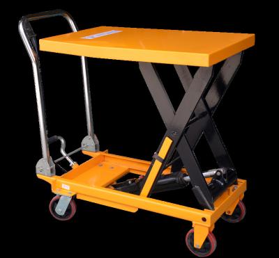 China Building Material Stores Platform 0.2T Hydraulic Single Hand Scissor Table Lift for sale