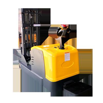 China Hotels Monday Battery Forklift Counterbalance Stacker Stand Electric Lifting Loading and Unloading Stacker for sale