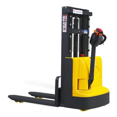 China Hotels Walkie Stacker 1000kg Full Walk Stacker 1000kg Walk Stacker Electric Hand Forklift Pallet Stacker for sale