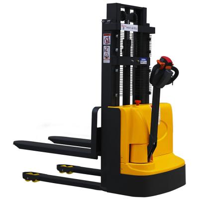 China Hotels Monday Cdd-a Partial Load All Electric Walking Forklift 1.5 Ton Pallet Stacker Electric Stacker for sale