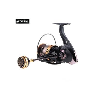 China Spinning Metal Fishing Reel Saltwater Fishing Reel Wheel Reel Alum Handle Fishing Pescar Casting Wheel for sale