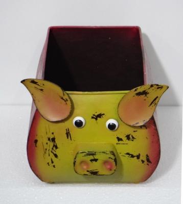 China China Metal Flower Pots And Planters Pig Planter 12