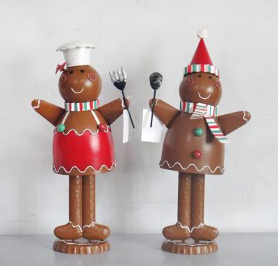 China H Hot Sales Handwork Metal Christmas Gingerbread 15