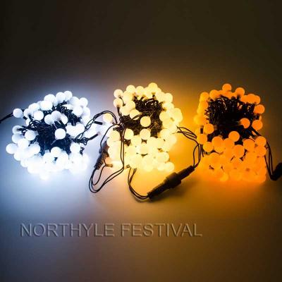 China Light Effects Christmas Ball String Xmas Tree Decoration Holiday Light Shows 2021 Led Decoration Light Diwali for sale