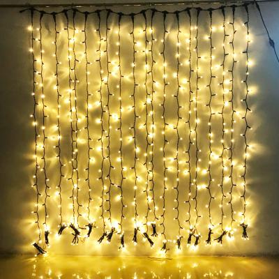 China Hotel 1x3m 2x3m Customized 3x3m Home Wedding Christmas Rubber Wall Decoration Xmas Office Party Curtain Fairy Lights Hotel Size 1x3m 2x3m for sale