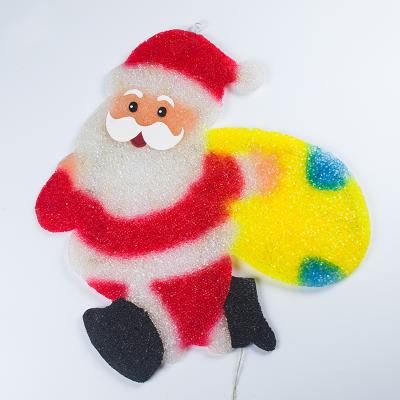 China Santa Claus Northyle Pattern Light 2D Christmas Themes Garden Decoration Light Holiday Fairy Lights Led for sale