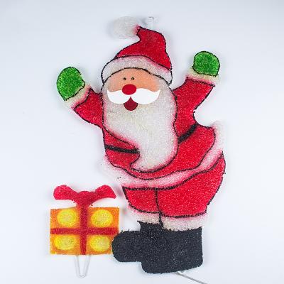 China 2D Customized static Santa Claus festival lighting luces de navidad LED pattern light Christmas store waterproof for sale