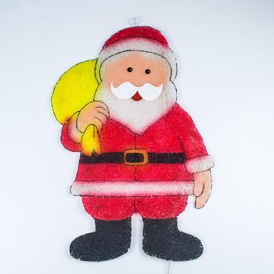 China Santa Clause Customizaed 2D Pattern Light Christmas Day Celebration Santa Claus Festival Waterproof Led Light Decoration for sale