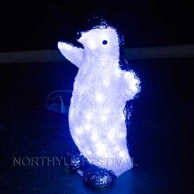 China Decoration commercial acrylic size light sculpture penguin use pattern light at festival party new year plaza led wedding for sale