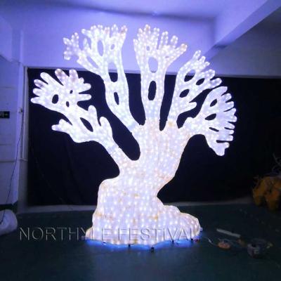 China commercial use sculpture lighting festival stage decoration giant acrylic coral christmas lights for sale holiday lighting pattern for sale