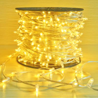 China LANDSCAPE 100m 12v LED Bud String Lights Outdoor Waterproof Fairy Christmas Decoration Clip Light String Patio Cover Lights for sale